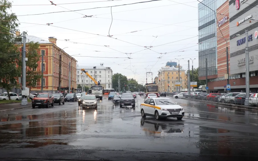 В Нижнем Новгороде завершены работы по замене трамвайных путей на пересечении улиц Белинского и Кулибина